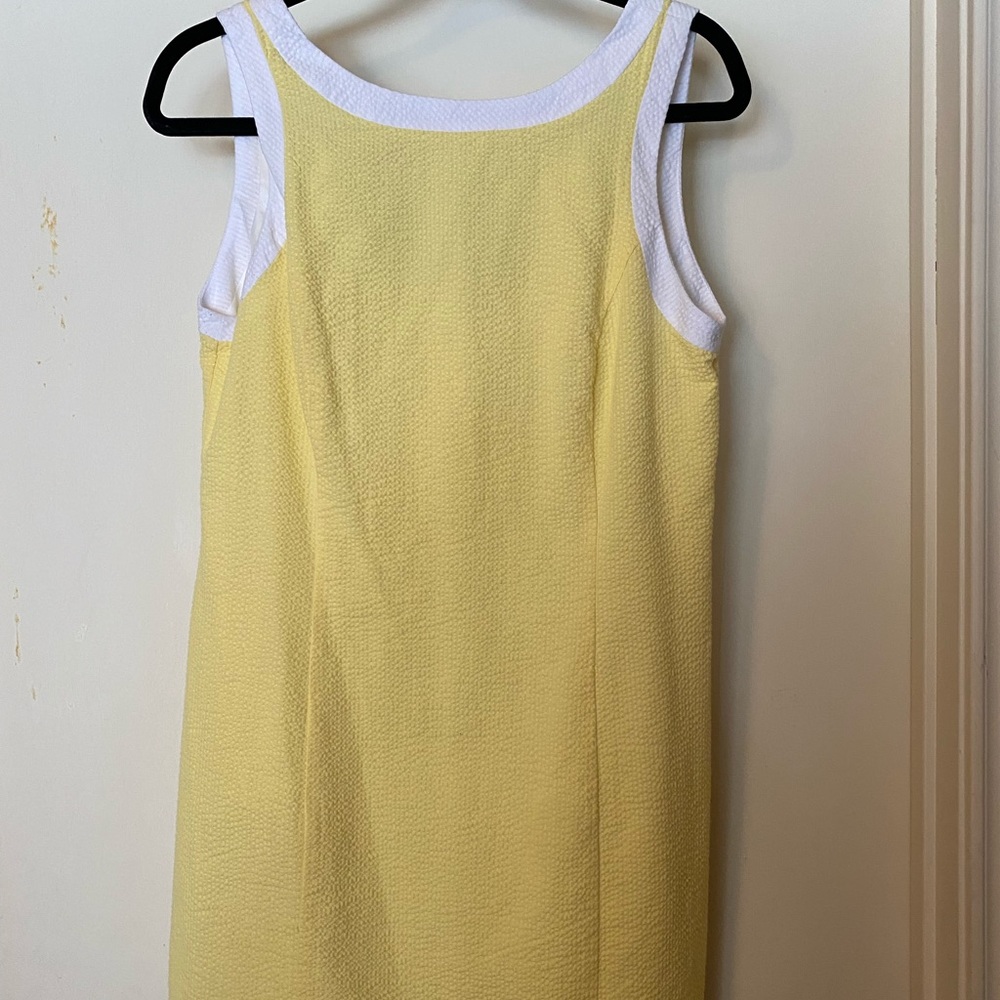 Lauren James Yellow Searsucker Dress